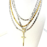 CROSS MULTI LAYER NECKLACE