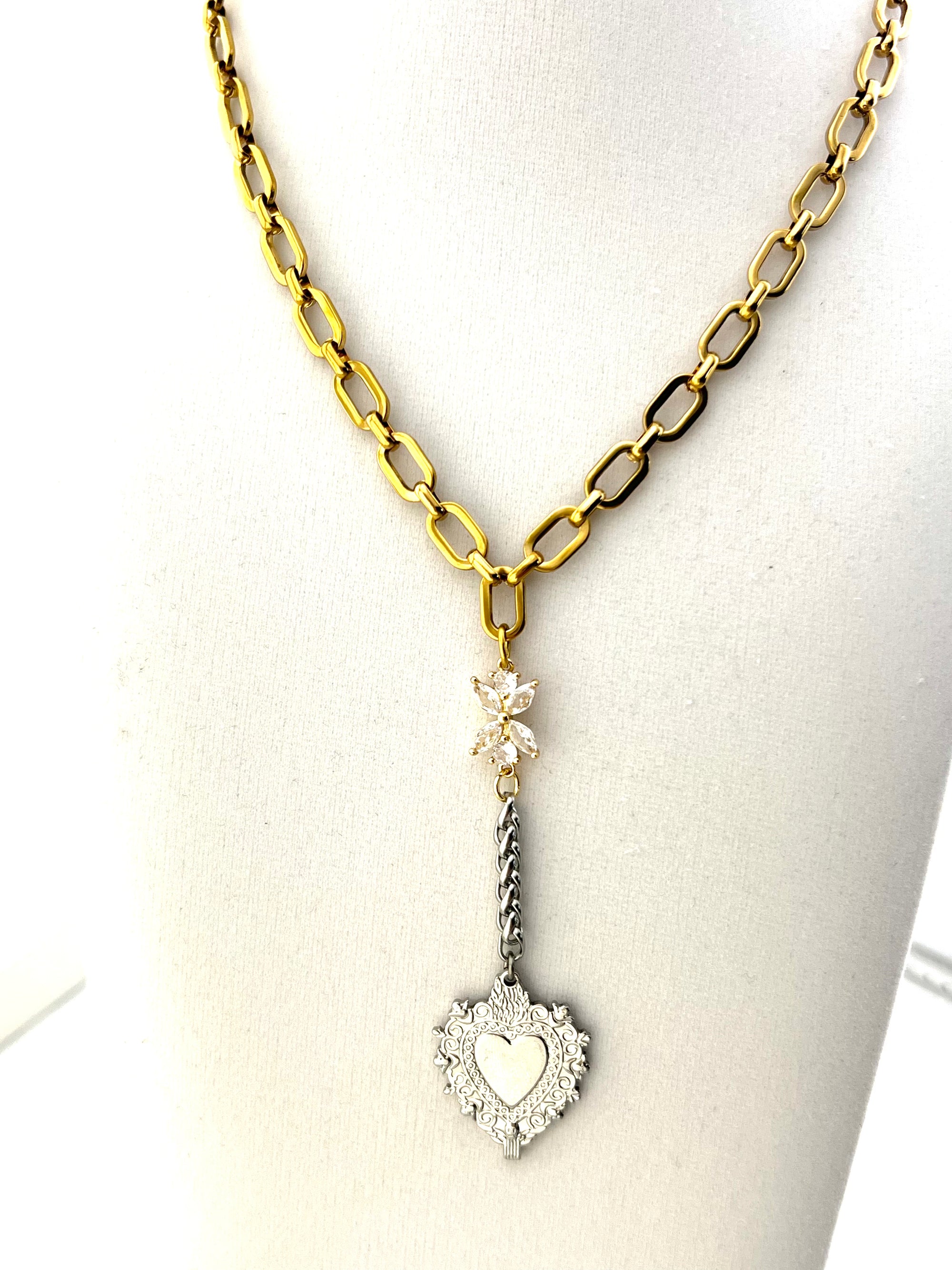 HEART DROP NECKLACE 162-39