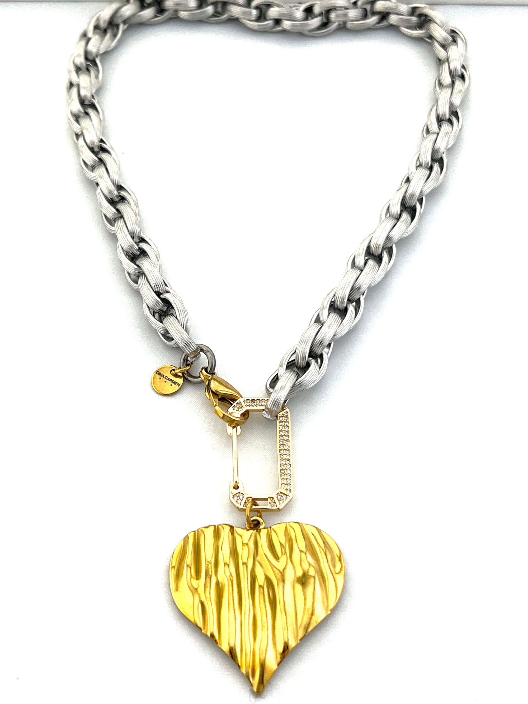 HEART ON LOCK NECKLACE 73-49