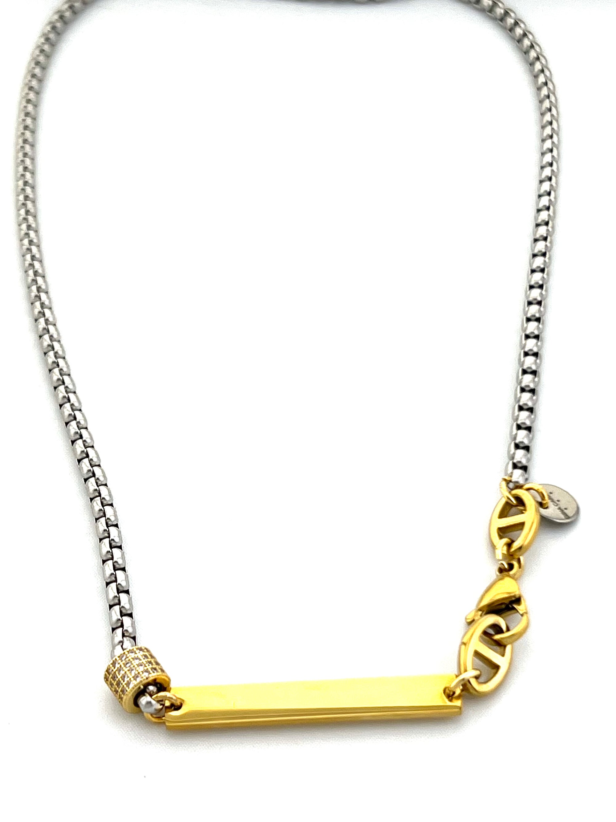 GOLD BAR NECKLACE 206-40