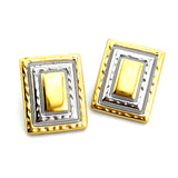 RECTANGLE MIX EARRINGS  E-01