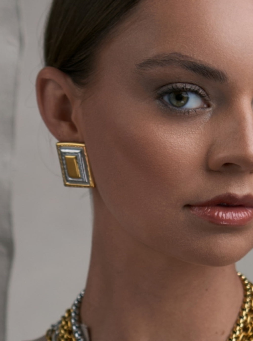 RECTANGLE MIX EARRINGS  E-01-20