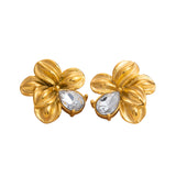 FLOWER DIAMOND EARRINGS E-08
