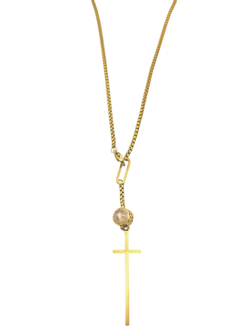 CROSS DROP NECKLACE 166-40