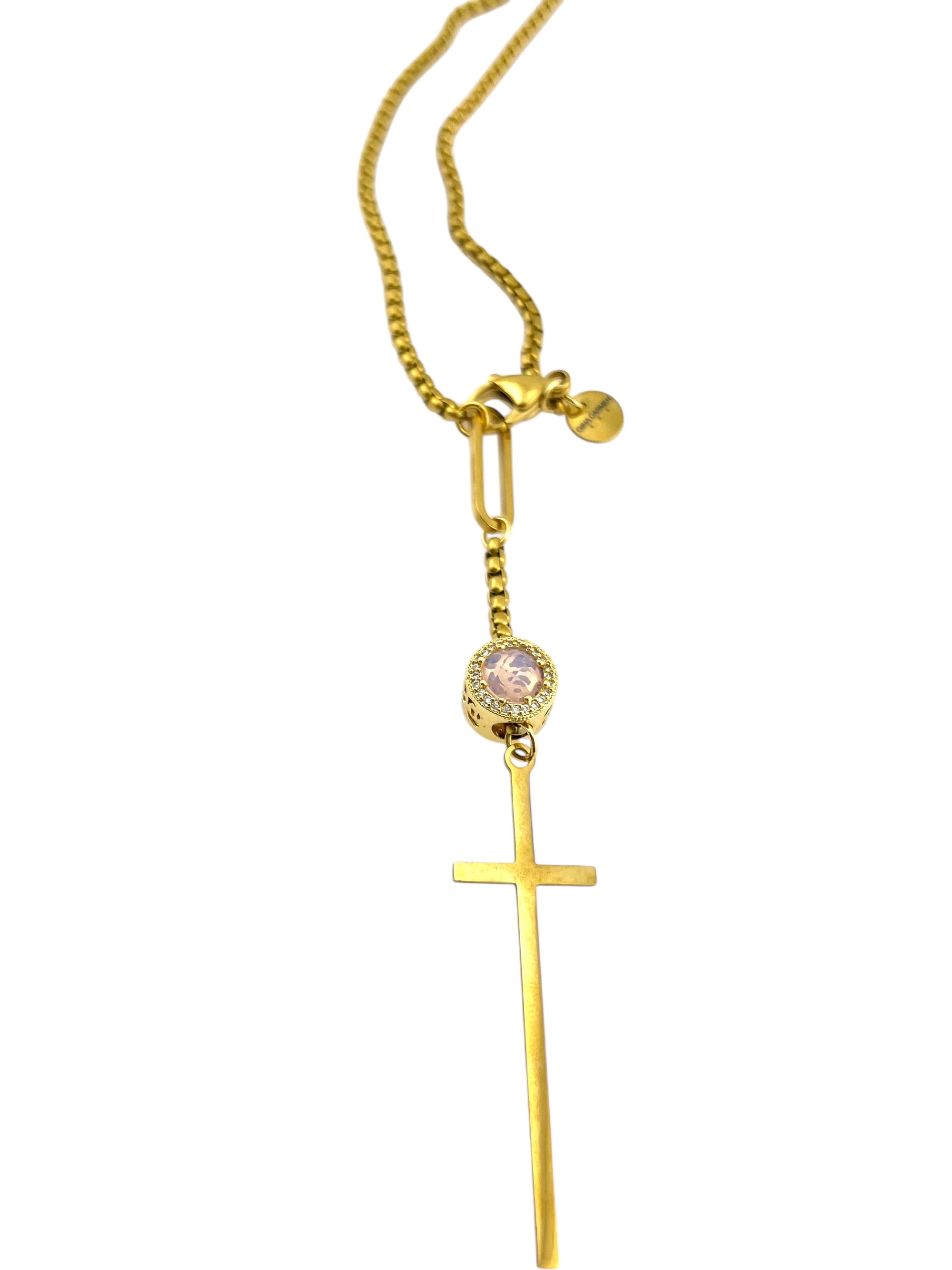 CROSS DROP NECKLACE 166-40