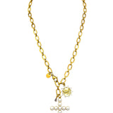 PEARL CROSS NECKLACE 53-42
