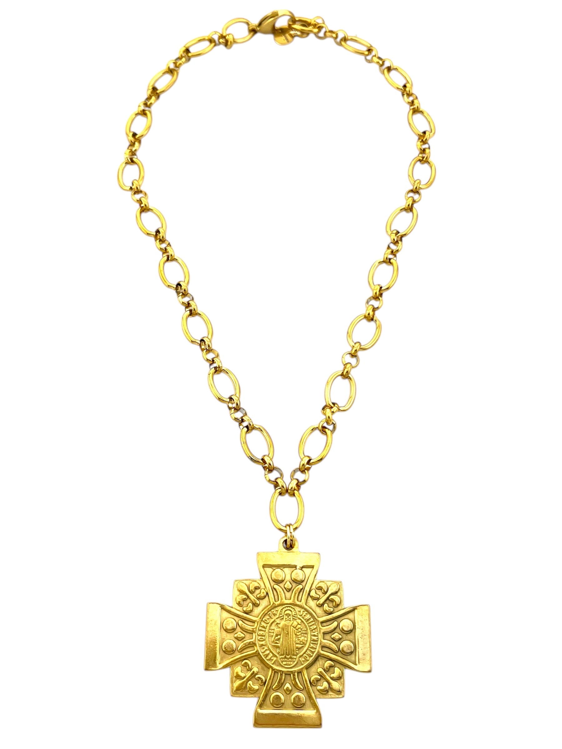 CHUNKY CROSS NECKLACE 224-39